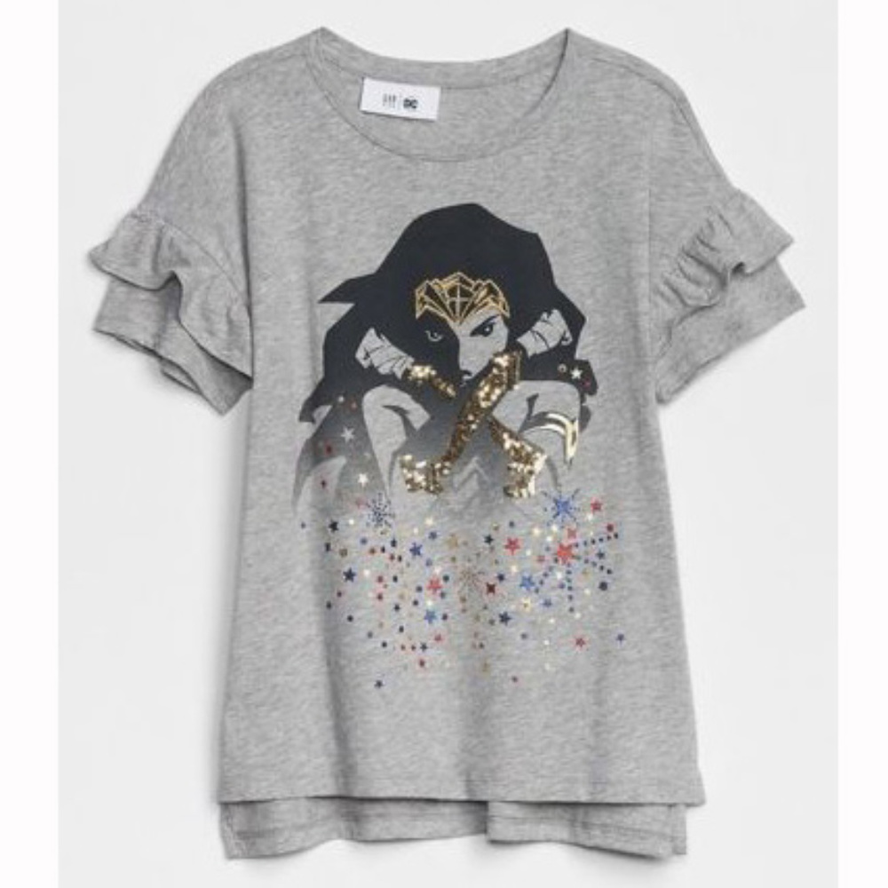 Gap Kids NWT Wonder Woman Sequin Embellished T-Shirt